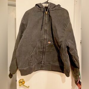 Vintage 2001 Large men’s Dickies brand black denim jacket